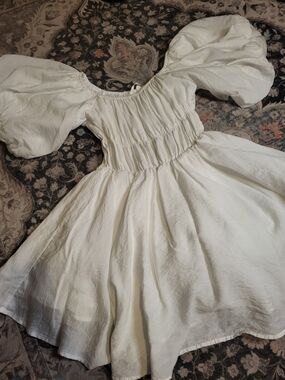 Altar'd State White Smocked Dress